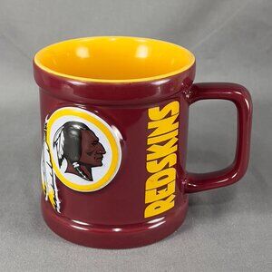 Vtg Washington Redskins NFL Ceramic Coffee Mug 3D Logo Football
